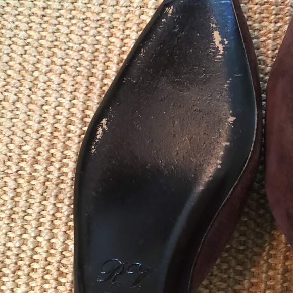 Roger Vivier -Paris- Brown Suede Flats - Picture 15 of 15